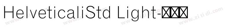 HelveticaliStd Light字体转换